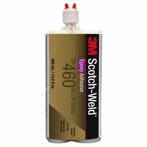 3M™ Scotch-Weld™ Epoxy Adhesive DP460NS là loại keo epoxy hai thành phần không chảy xệ, cường lực với tỷ lệ hỗn hợp 2:1, thời gian thao tác 60 phút và cường độ xử lý trong khoảng bốn giờ. Sản phẩm này cung cấp một liên kết bền vững, chắc chắn cho nhiều bề mặt.