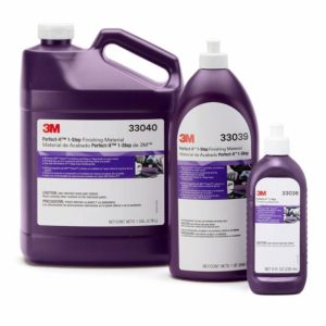 Dung dịch đánh bóng 1 bước 3M™ Perfect-It™ 1-Step Finishing Material là sản phẩm đánh bóng có hiệu quả cao giúp tiết kiệm thời gian và chi phí cho công đoạn pha trộn, được sử dụng như một phần trong Hệ thống đánh bóng 1 bước 3M™ Perfect-It™ 1-Step Paint Finishing System. Tương tự như tất cả các hợp chất và chất đánh bóng 3M™ Perfect-It™ khác, sản phẩm này có tuổi thọ cao giúp giảm hiện tượng bắn bụi và vệ sinh bề mặt dễ dàng hơn.