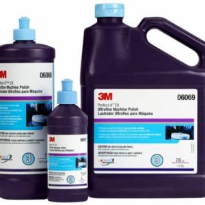Dung dịch đánh bóng dùng cho máy cực mịn 3M™ Perfect-It™ EX của chúng tôi sẽ nhanh chóng và loại bỏ hoàn toàn các vết xoáy cực mịn, ngay cả trên các loại xe sơn màu tối khó nhìn. Dung dịch duy trì ướt lâu hơn, do đó, dù sử dụng ít vật liệu hơn nhưng vẫn có được lớp hoàn thiện tinh tế. Dung dịch cũng bám trên miếng đánh bóng tốt hơn cho độ trượt giảm và vệ sinh nhanh hơn. Các bề mặt đánh bóng sẽ không còn vết xoáy do dung dịch đánh bóng dùng cho máy gây ra - ít chi phí vật liệu và thời gian xử lý hơn.