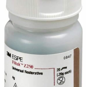 Filtek™ Z250 Universal Restorative đã được sử dụng trong hơn một triệu ca phục hồi trên toàn thế giới. Dựa trên công nghệ hybrid đáng tin cậy, vật liệu lý tưởng cho phục hồi đơn sắc thuận tiện ở răng trước và đặc biệt là ở vùng phía sau.